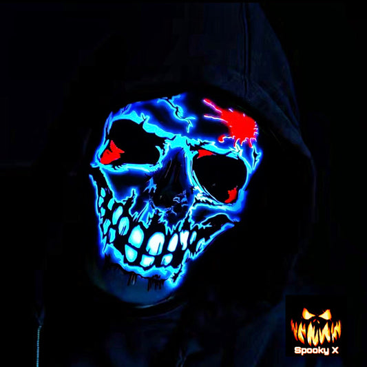 LED Skeleton Headshot Mask